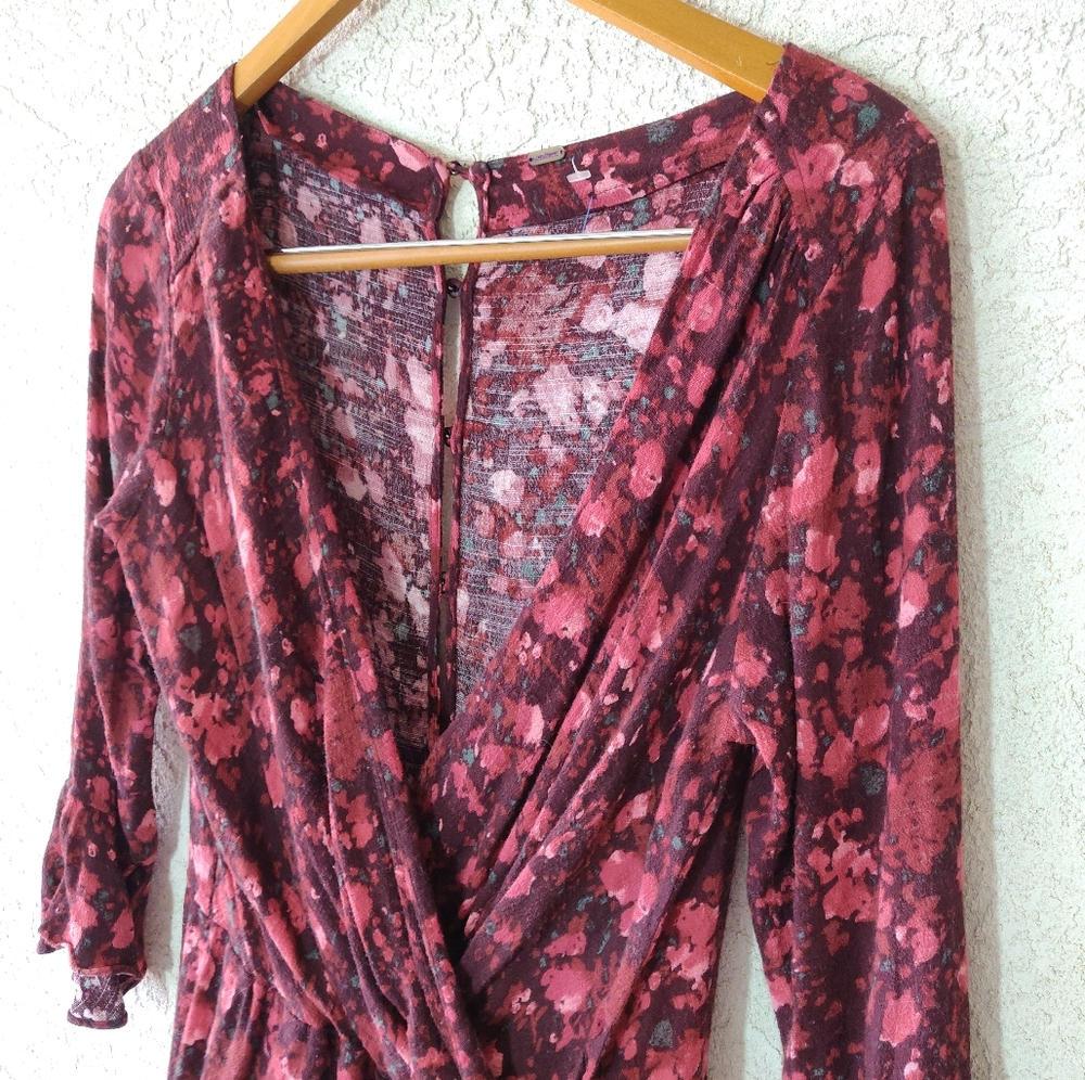 Free People Red Floral Jumpsuit - Picture 5 of 15
